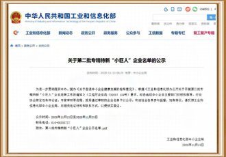 國家級(jí)專精特新“小巨人 ”